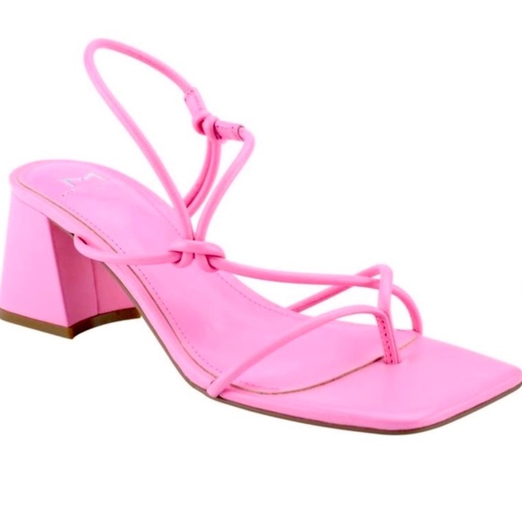 Marc Fisher Shoes - Marc Fisher Chiara Knotted Strap Sandals in Medium Pink- US 6.5